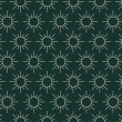 Geometric Sun Green Wallpaper