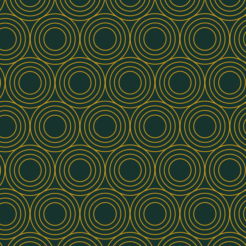 Papier peint géométrique cercles vert