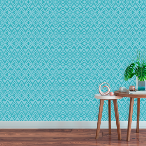 Geometric Wallpaper Blue...