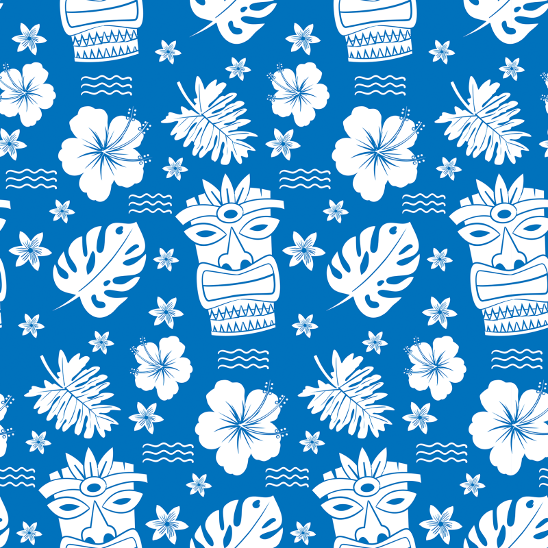 Youthful Hawaiian Blue Wallpaper