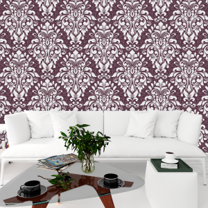 Victorian Burgundy Wallpaper