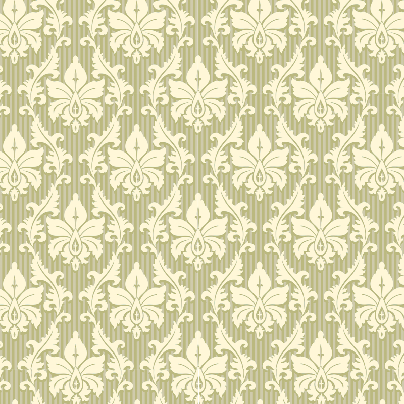 Victorian Olive Green Wallpaper