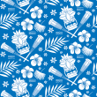 Hawaiian Blue Children's Wallpaper