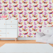 Kinderzimmer-Tapete mit bunten Schmetterlingen