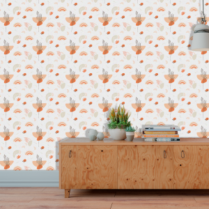 Papier peint jeunesse Boho...