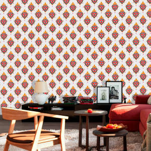 Youthful Wallpaper with Red...