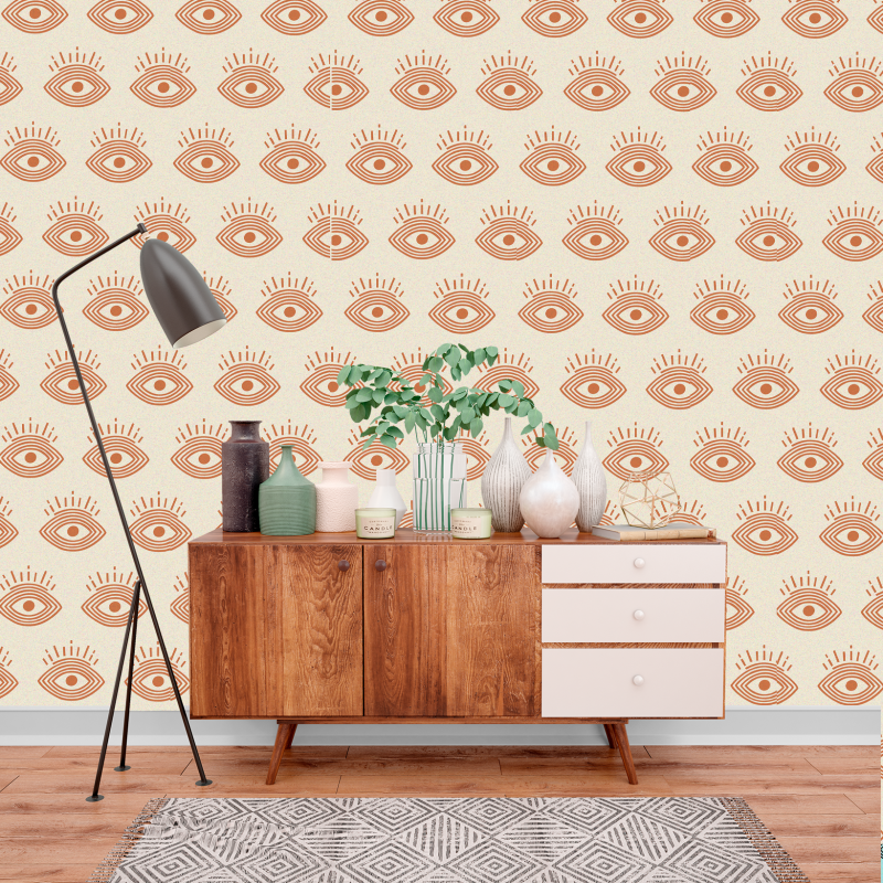 Papier peint Juvenil Yeux Orange