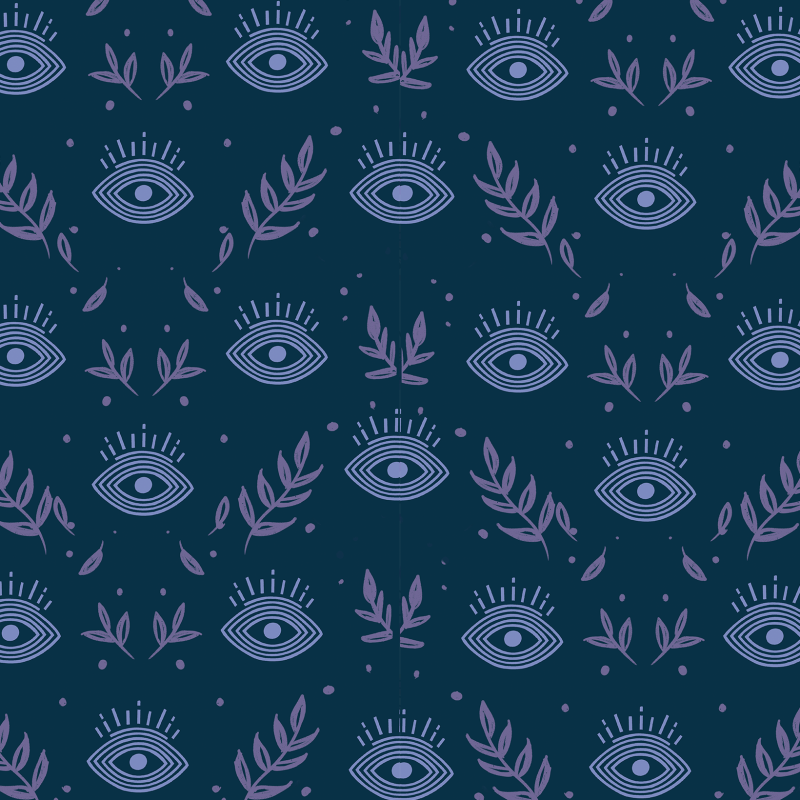 Youthful Wallpaper with Victorian Blue Eyes