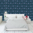 Youthful Wallpaper with Victorian Blue Eyes