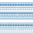 Blue Greek Striped Wallpaper