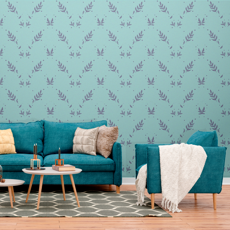 Carta Da Parati Floreale Vittoriana Verde Menta