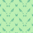 Viktorianische Grüne Blumentapete
