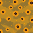 Papel Pintado Floral Girasoles