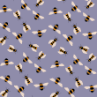 Animal Wallpaper Purple Little Bees