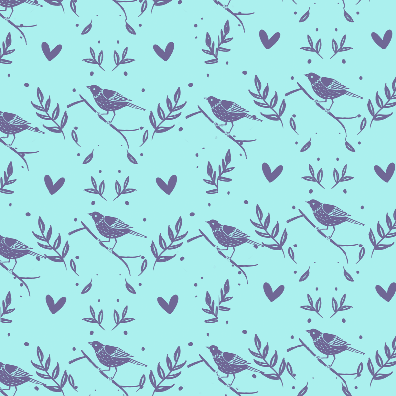 Wallpaper Animal Little Birds Sky Blue