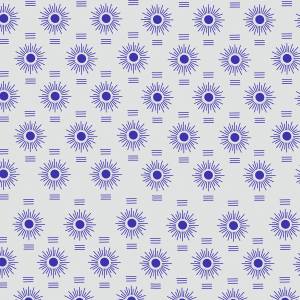 Geometric Sun Blue Wallpaper