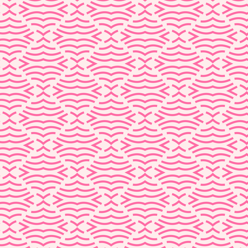 Carta da parati geometrica curve rosa