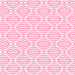 Carta da parati geometrica curve rosa