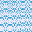 Geometrische Kurven blaue Tapete