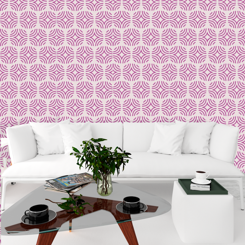 Geometric Pink Wallpaper