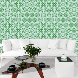 Green Geometric Wallpaper