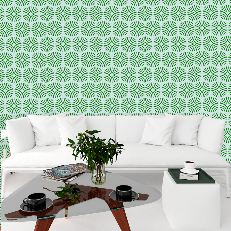 Green Geometric Wallpaper