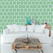 Carta da parati geometrica verde