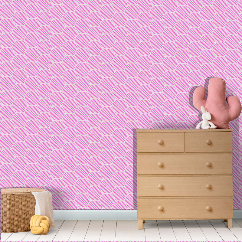 Geometric Pink Wallpaper