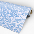 Geometrische blaue Tapete