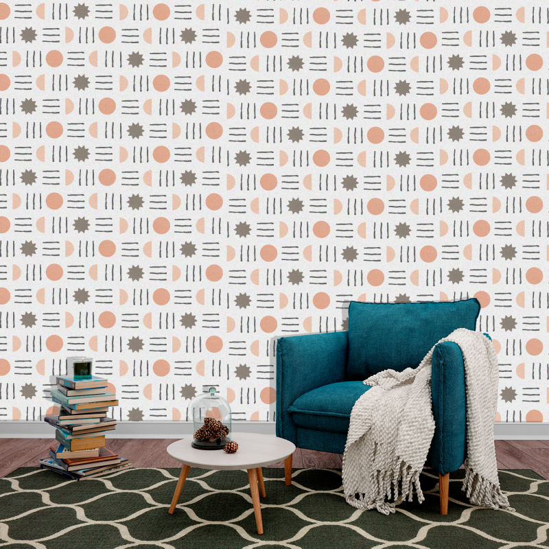 Geometric Bohemian Wallpaper