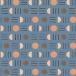 Geometric Bohemian Blue Wallpaper
