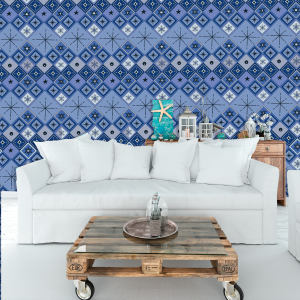 Papel Pintado Azulejos...