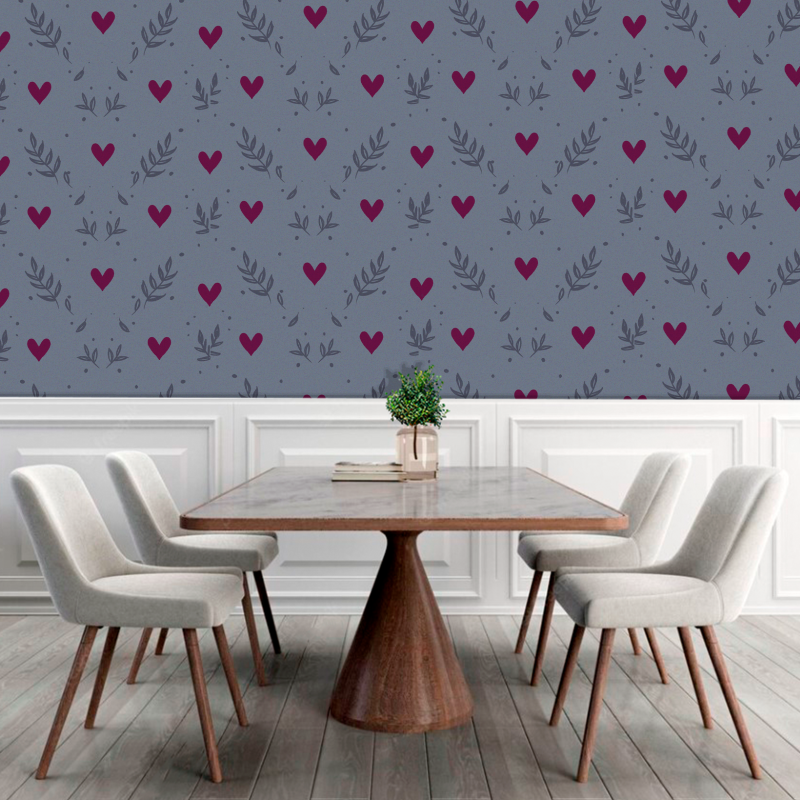 Victorian Hearts Wallpaper