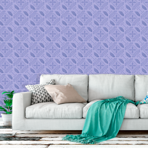 Young Wallpaper Lilac Feathers