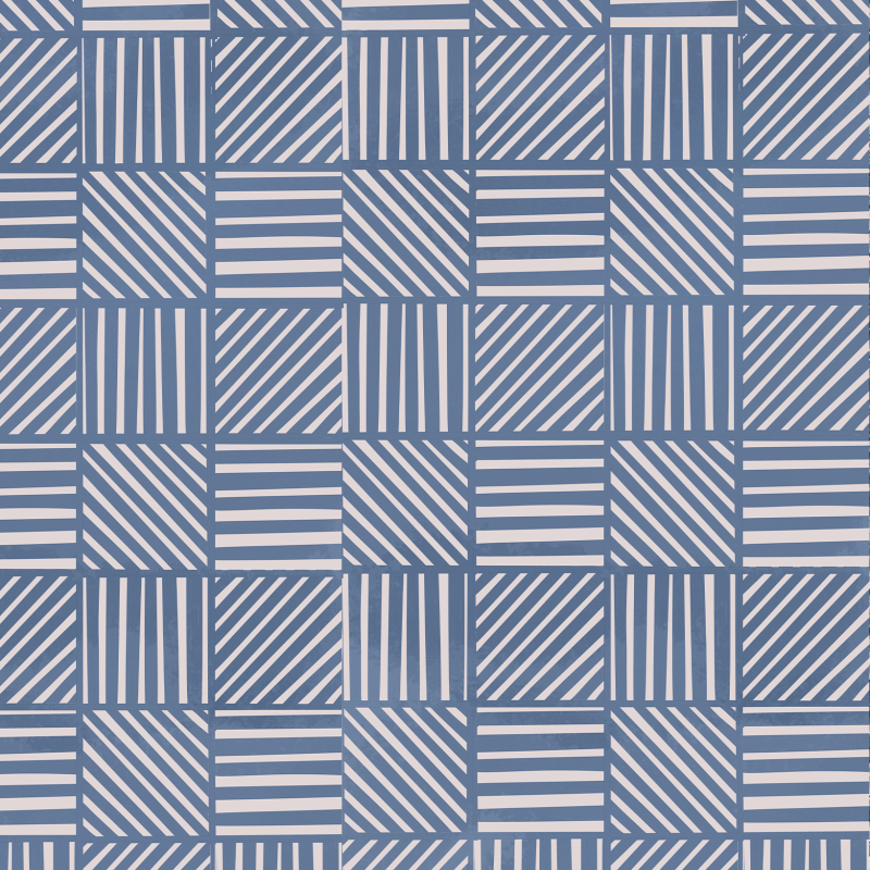 Papier Peint Carreaux Géométriques Bleus