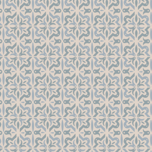 Beige Floral Tile Wallpaper
