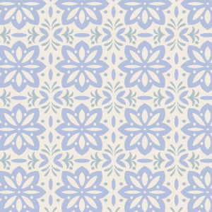 Wallpaper Tiles Floral Lilac
