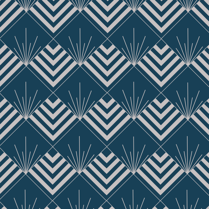 Geometric Blue Diamond Wallpaper