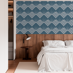 Geometric Blue Diamond...