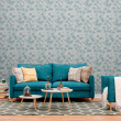 Geometrische Blaue Tapete