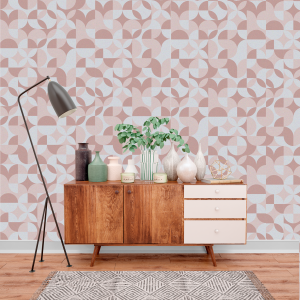 Geometric Pink Wallpaper
