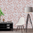 Papier peint géométrique rose