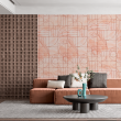 Geometric Marble Pink Wallpaper
