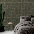 Geometric Luxury Green Wallpaper