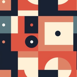 Geometric Bauhaus Wallpaper