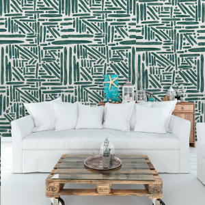 Geometric Abstract Green...