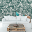 Geometric Abstract Green Wallpaper