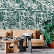Geometric Abstract Green Wallpaper