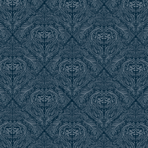 Victorian Navy Blue Wallpaper