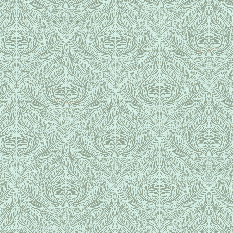Viktorianische Minze-grüne Tapete